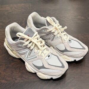 New Balance 9060 Sneakers - Rain cloud castlerock and white - Mens 8 Womens 9.5